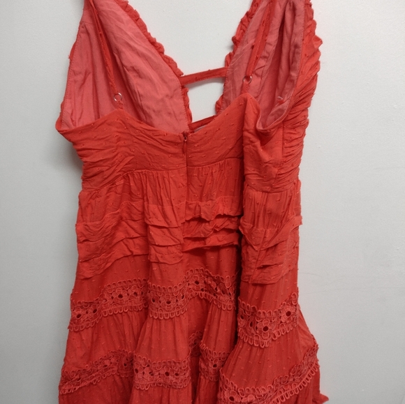 Saints & secrets orange top size M - Picture 3 of 4